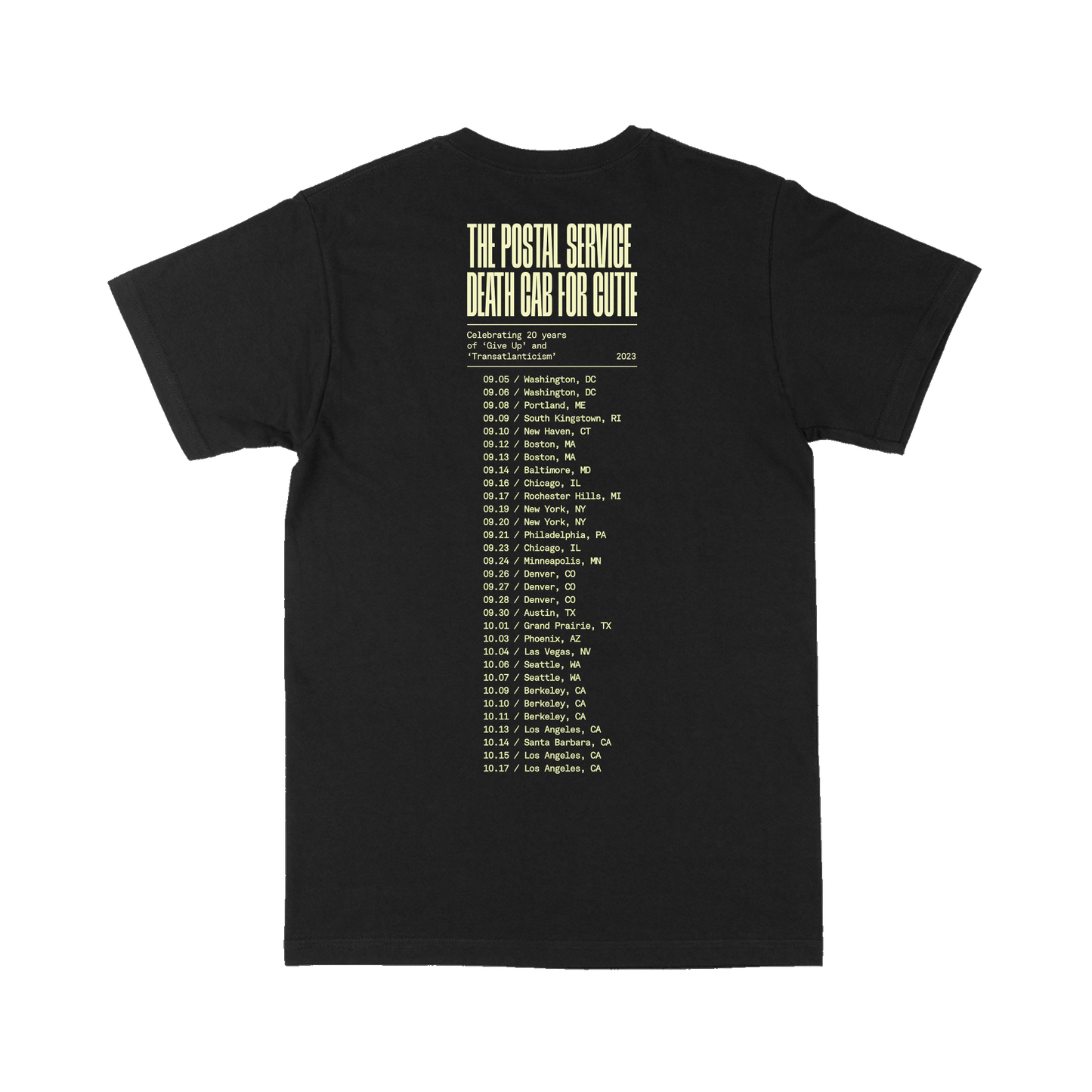 TPS DCfC 2023 Tour T-Shirt