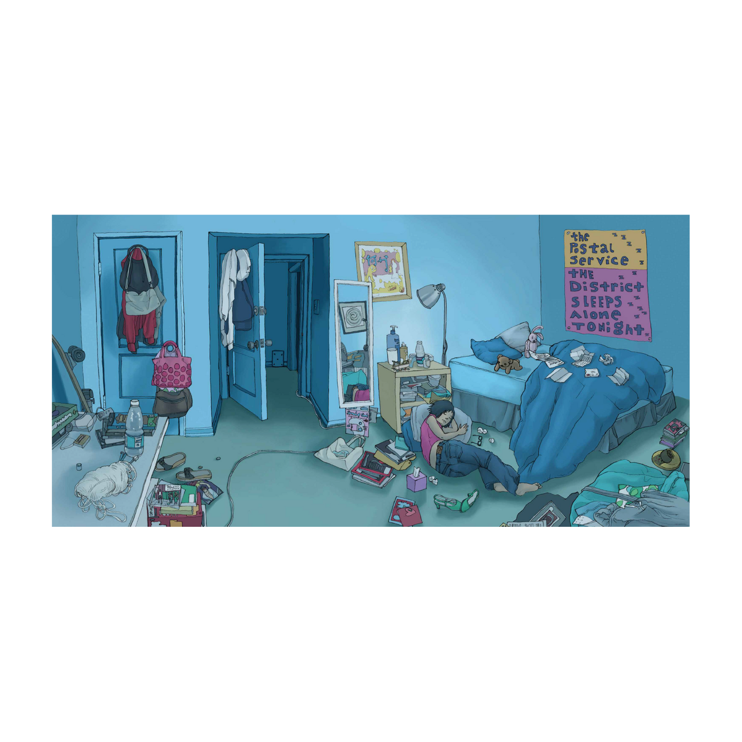 The District Sleeps Alone Tonight Print by Kozyndan