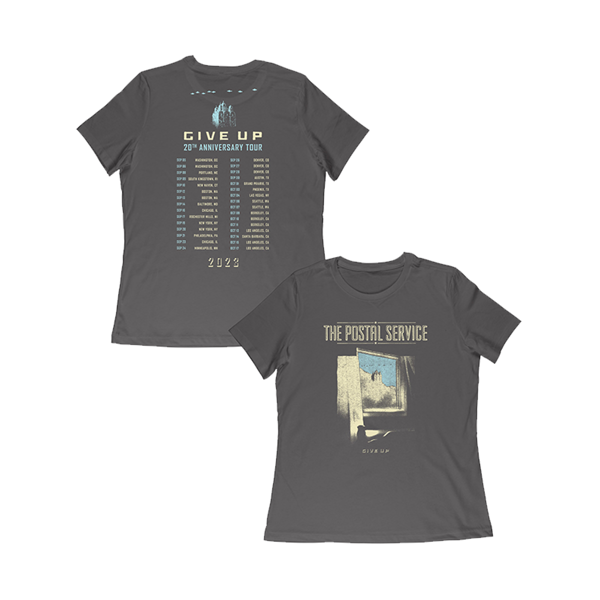 Give Up Album Cover Womens Tour Tee